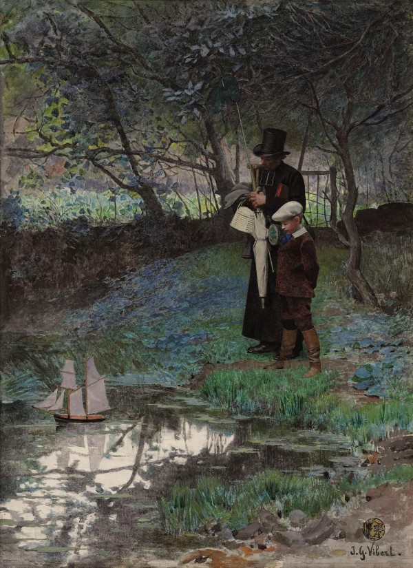 Calme Plat by Vibert Jehan Georges
